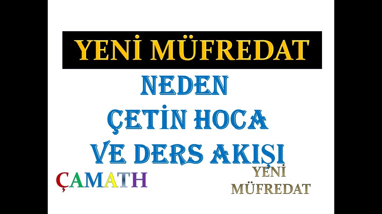 NEDEN ? Çetin Hoca Akademi | Yks 2021| KPSS | DGS | TYT