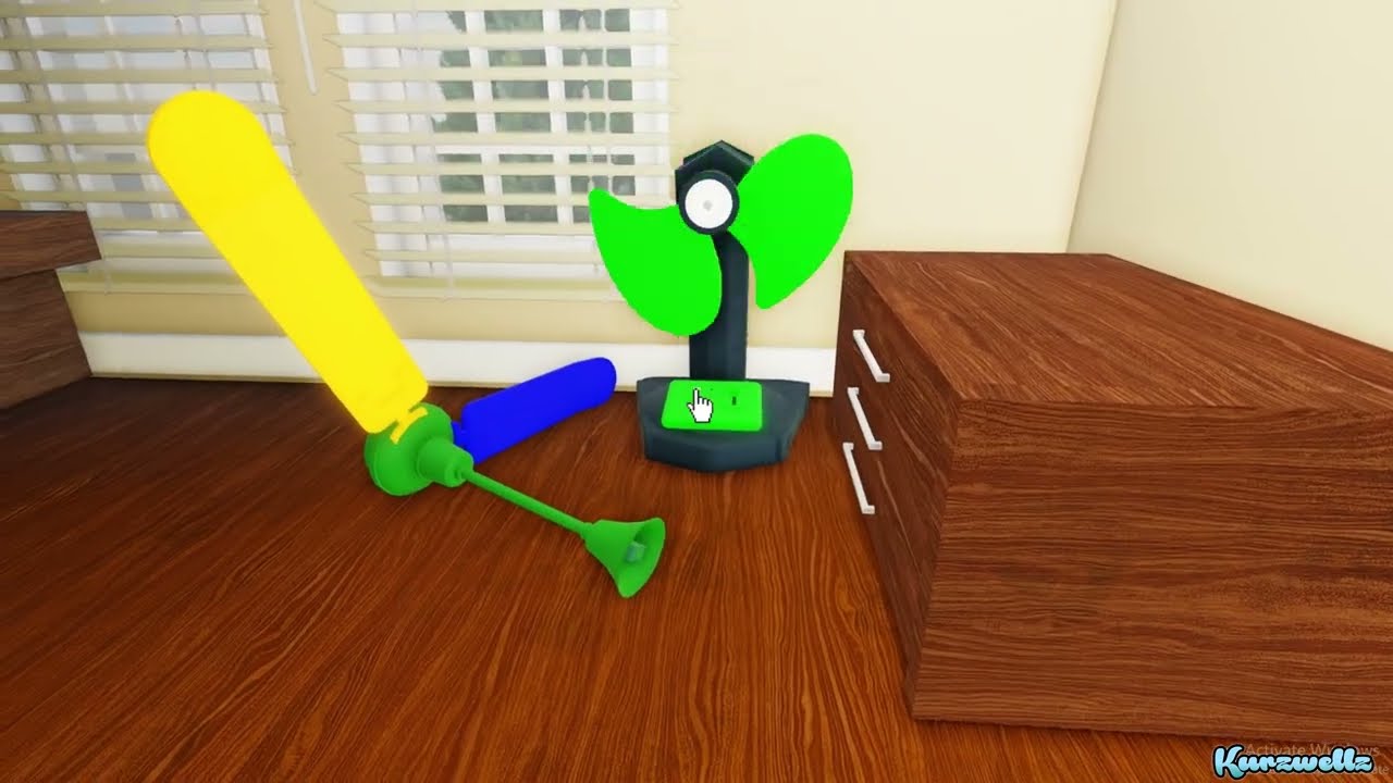 Wobbly Roblox Ceiling Fan, Luxurious Rainbow Color Design, Hidden inside a Luxury House!