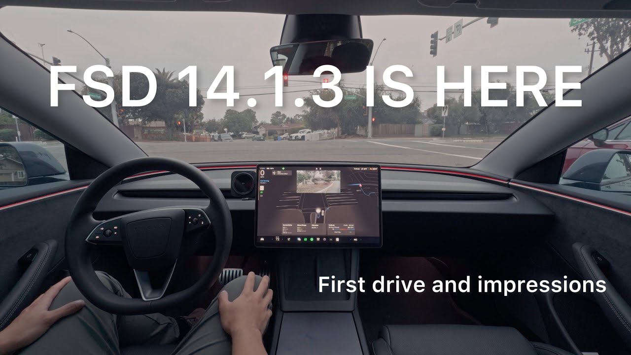 First Drive With FSD 14.1.3 | Raw Impressions and Parking
