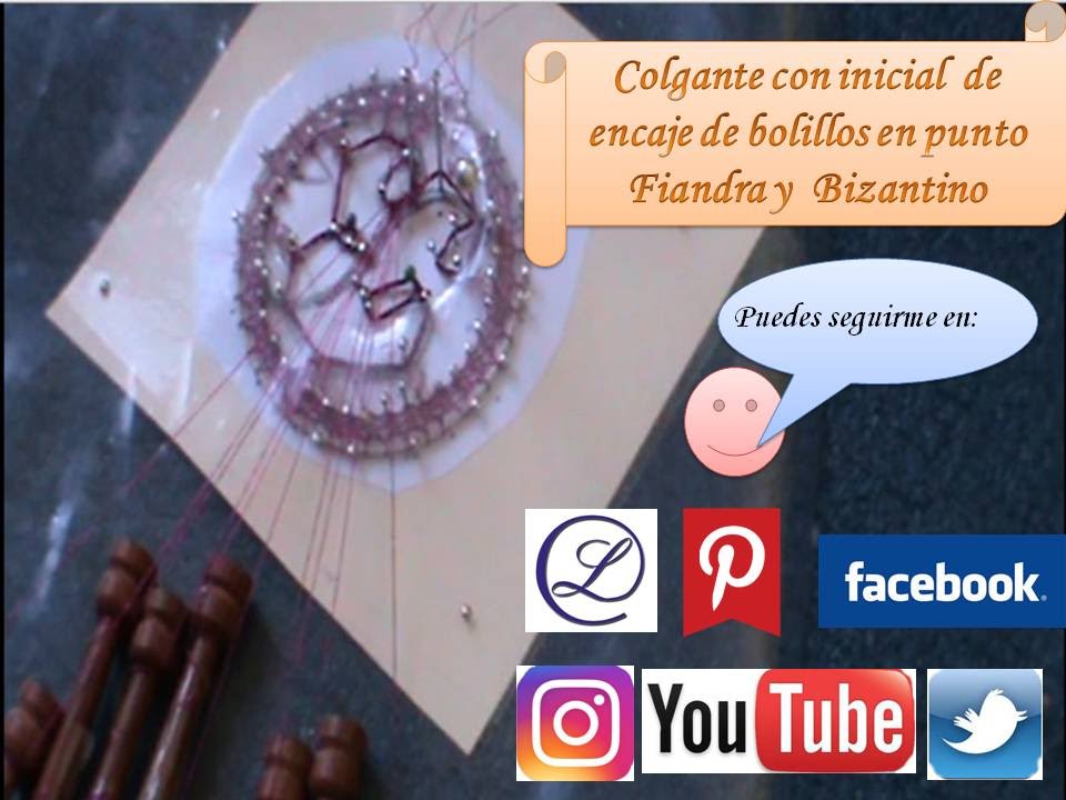Encaje de bolillos: Como hacer un colgante de punto Fiandra y Bizantino-Parte 1