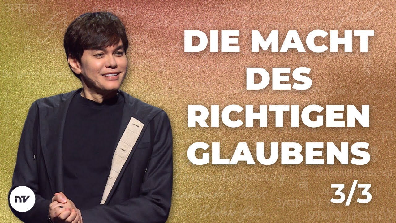 Die Macht des richtigen Glaubens 3/3 I Joseph Prince I New Creation TV Deutsch