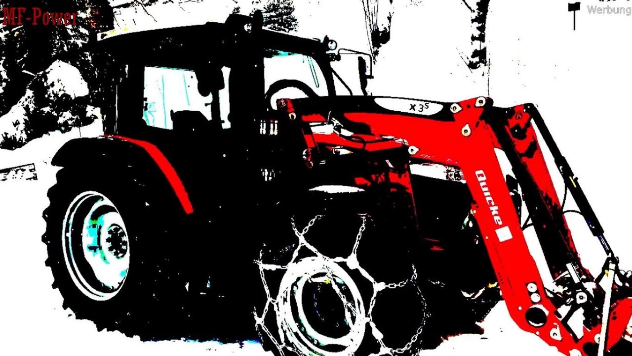 Schon wieder Schneeräumung Winterdienst nicht extrem Massey Ferguson MF 4707 4709 4710