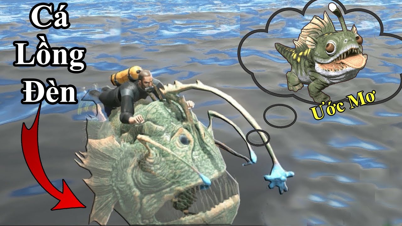 Ark Mobile | Tame Cá Lồng Đèn (Anglerfish) Với Khả Năng Phát Sáng Vô Đối Bất Ngờ Với Dame Rất Cao