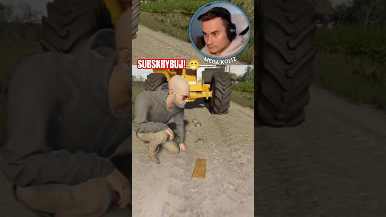 ZNALAZŁEM SZTABKĘ ZŁOTA! 😱🌟🏦 #farmingsimulator22 #megakoliz #farming #śmieszne #fs22 #gaming