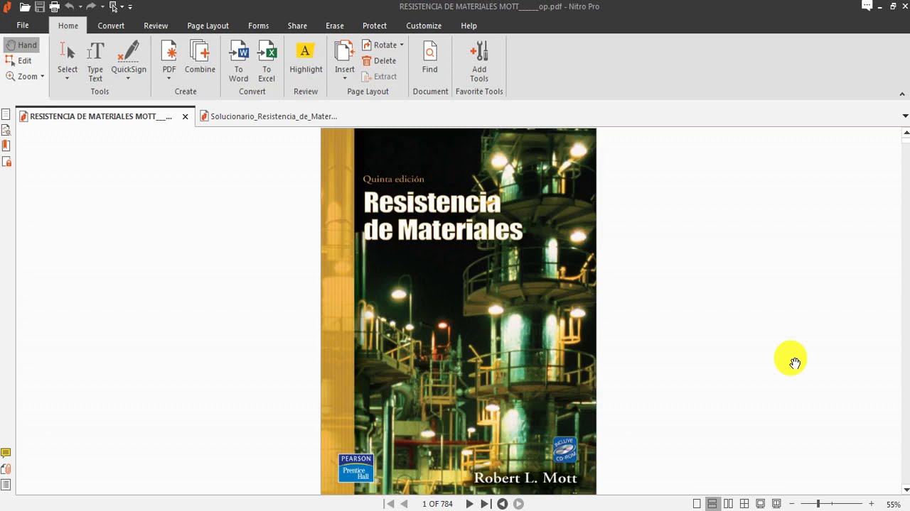 Resistencia de Materiales. Robert L. Mott. 5 Ed. + Solucionario