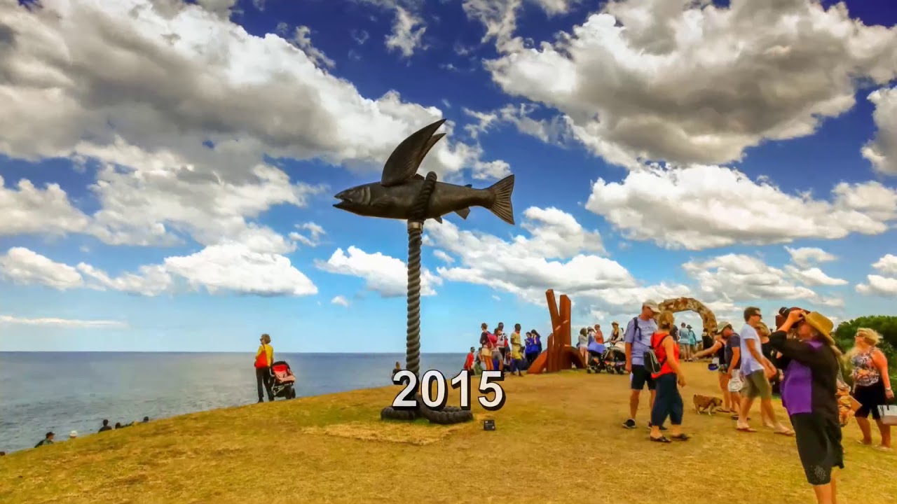 Timelapse for sculputure by the sea Bondi 2014 2018 FHD