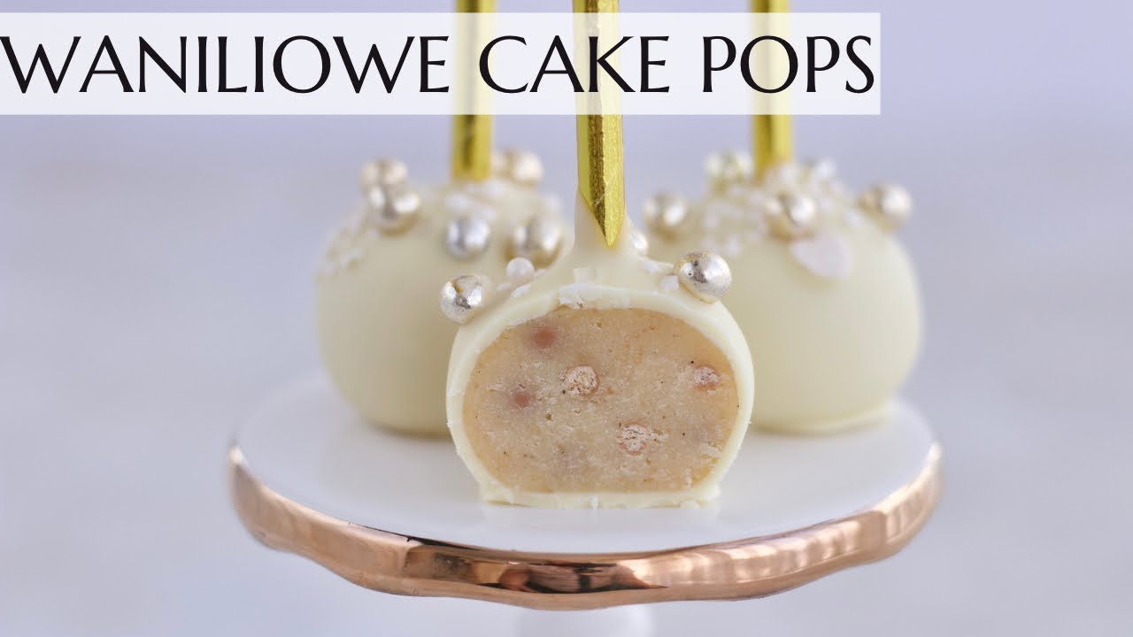 Waniliowe cake Pops z chrupiącymi kuleczkami