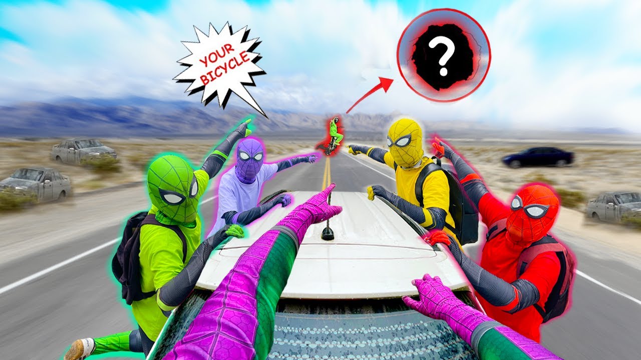 Who Stole Spider-Man's Bike ?? Hey All SuperHeroes , HELP ME ...!!! ( Investigate Action POV )