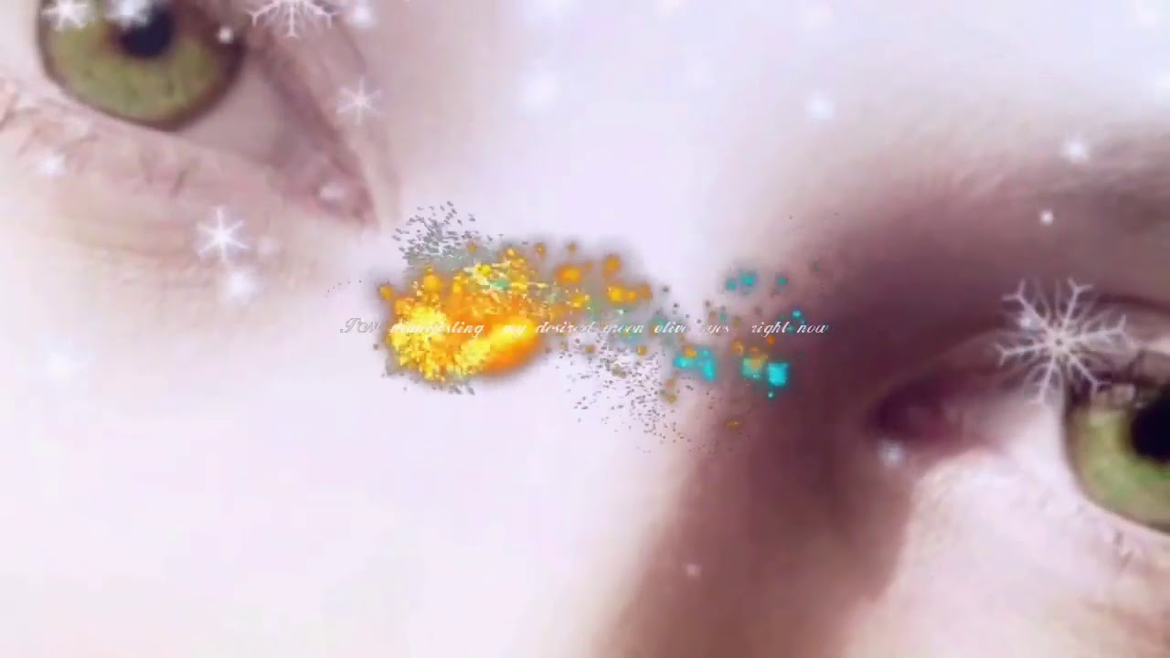 الحصول على عيون خضراء زيتويه (قوي جدآ جدآ)