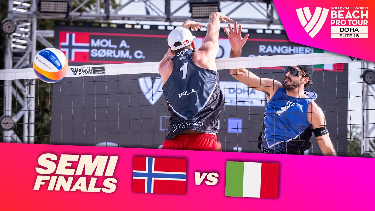 Mol/ Sorum vs. Ranghieri/ Carambula - Semi Final Highlights Doha 2023 #BeachProTour