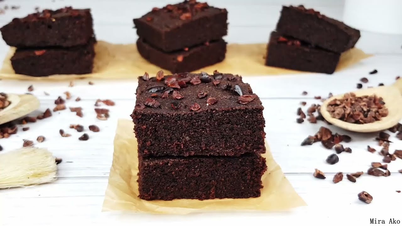 Easy Recipe of Healthy Vegan Quinoa Brownies | Sugar-Free, Gluten-Free & Nut-Free