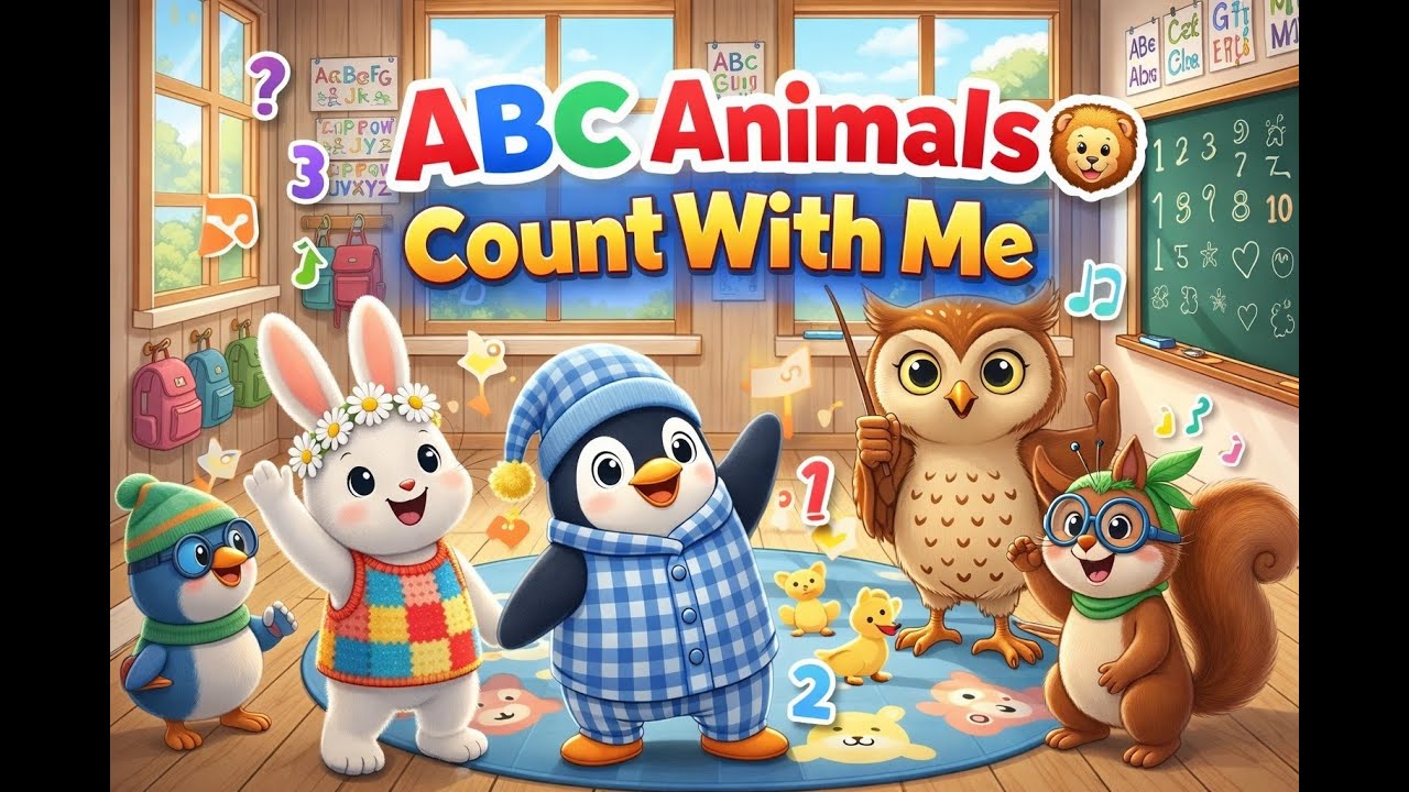 ABC Animals 🦁🐶 | Count With Me | Fun Learning Song for Kids