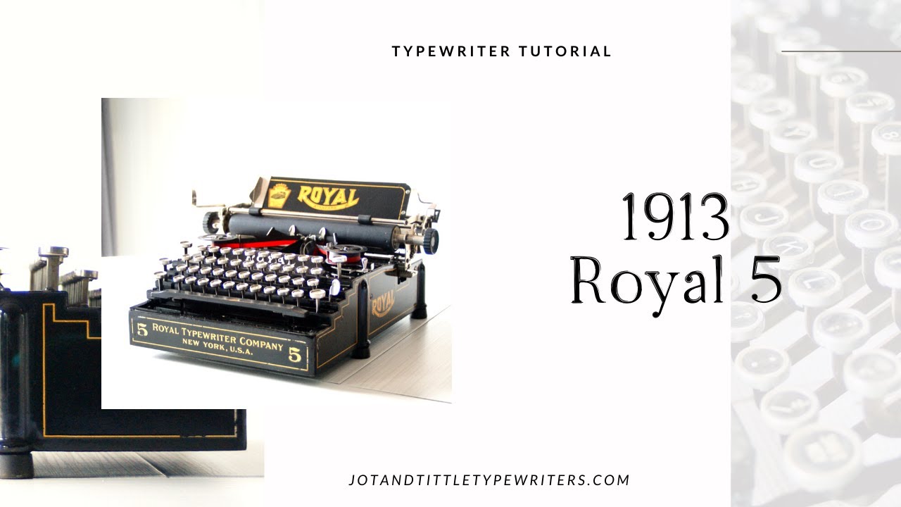 1913 Royal 5 Antique Typewriter | Typewriter Tutorial