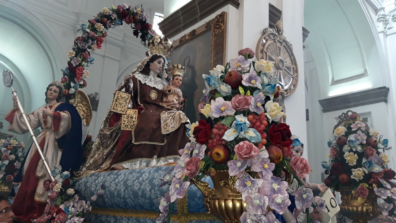 Salida Histórica Visita Virgen del Carmen a Catedral 2019 Procesión Guatemala