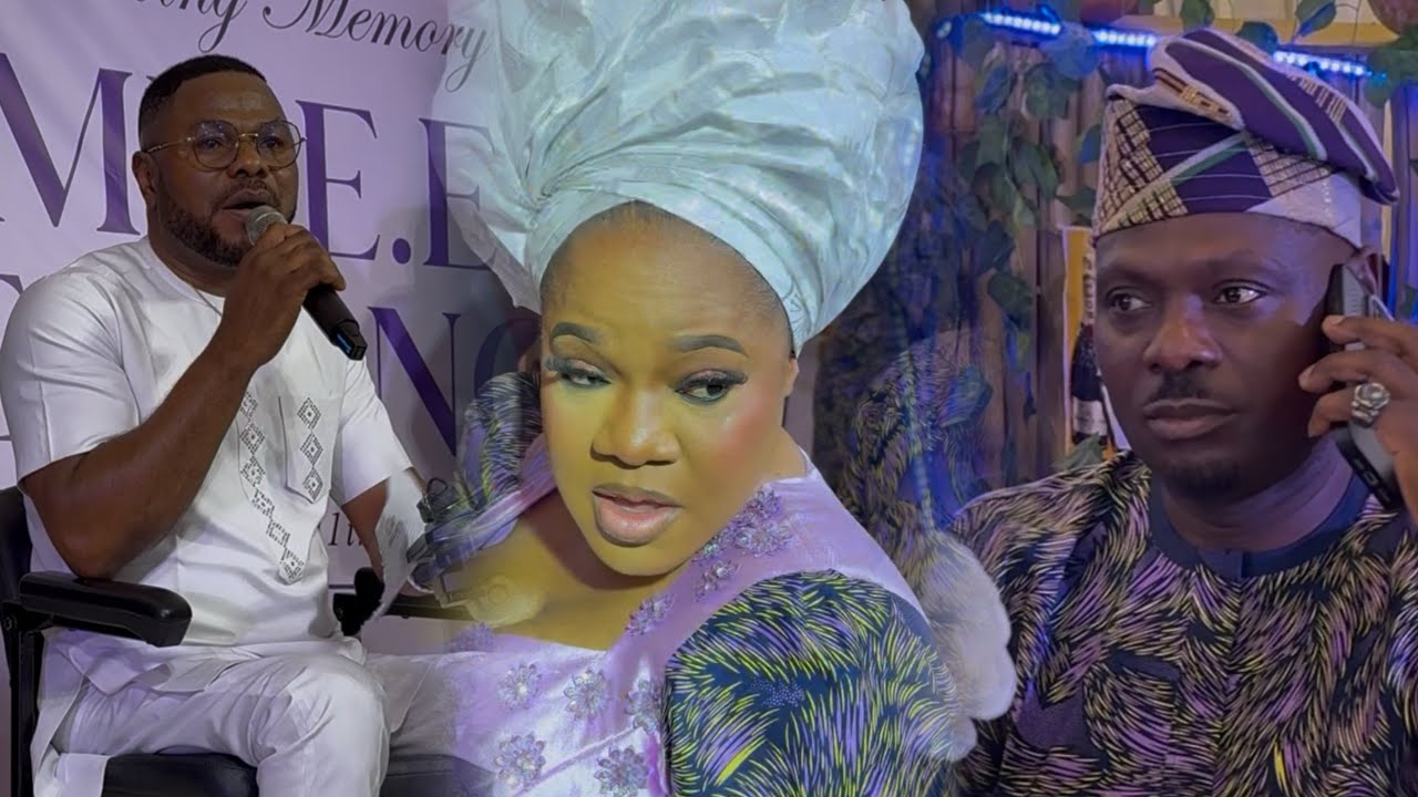SEE DRAMA BETWEEN OVERSABI AUNTY, KUNLE AFOD AND YINKA AYEFELE AT DEXTERITY DAD’S BURIAL 