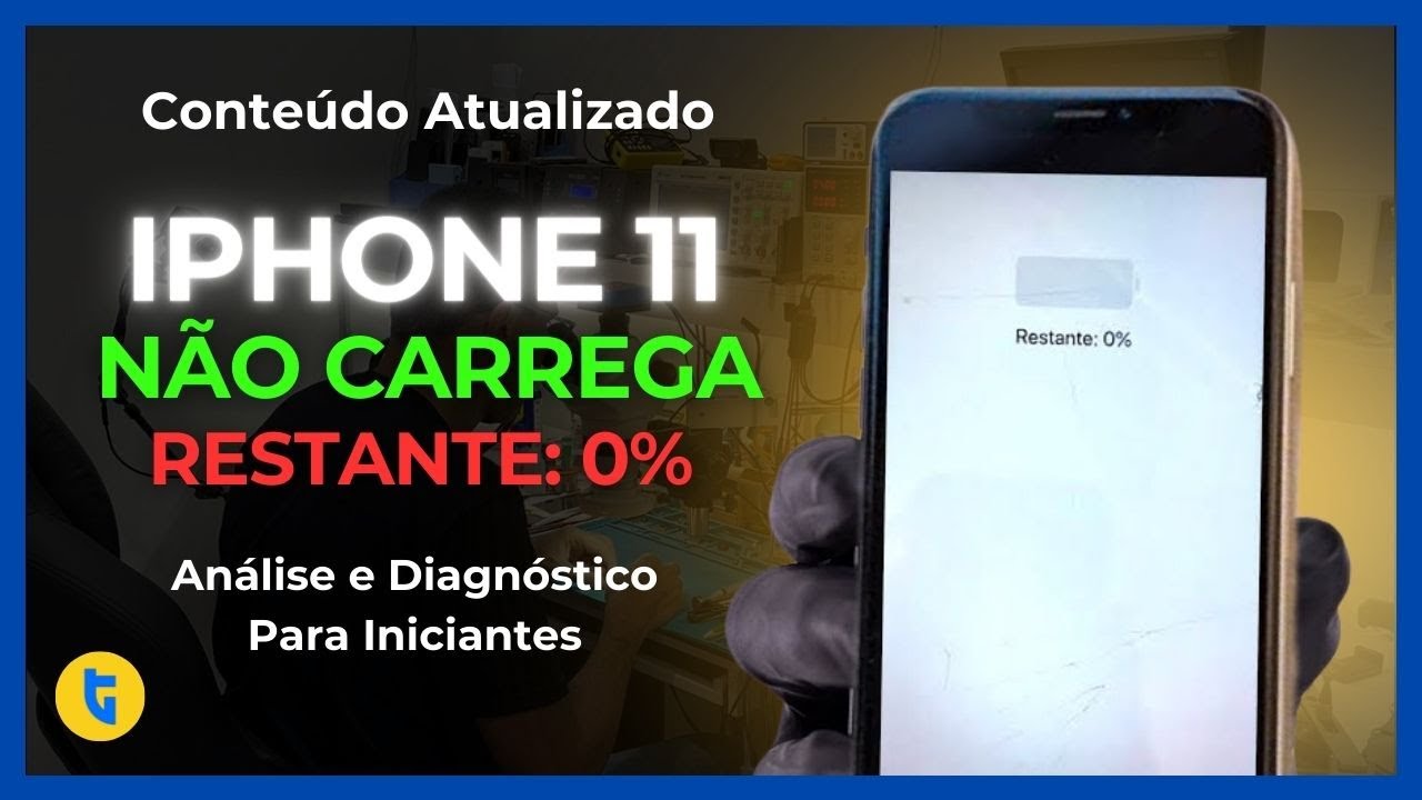iPhone 11 Não Carrega e Reinicia com Mensagem 'Restante 0%'? Veja a Solução Definitiva!