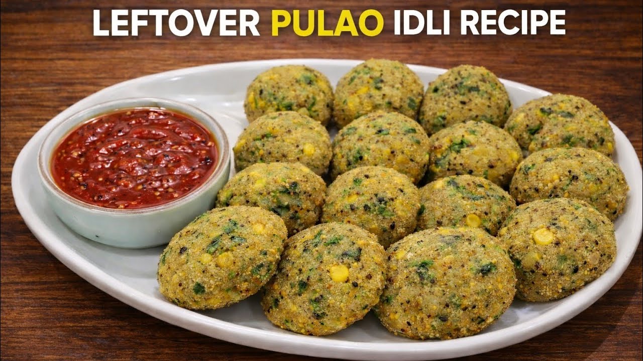 बचे हुए पुलाव से इडली |झटपट नाश्ते की आसान रेसिपी| Leftover Pulao Idli Recipe |Easy Breakfast Recipe