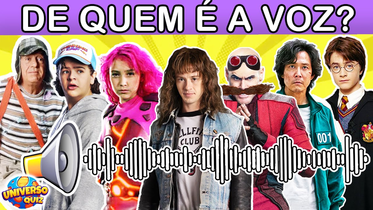 Adivinhe o  PERSONAGEM pela VOZ, Filmes e Séries | Desafio das Vozes