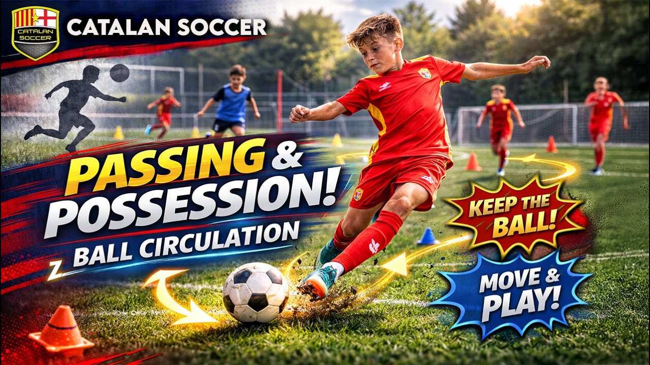 Coaching passing and moving to kids - full session 