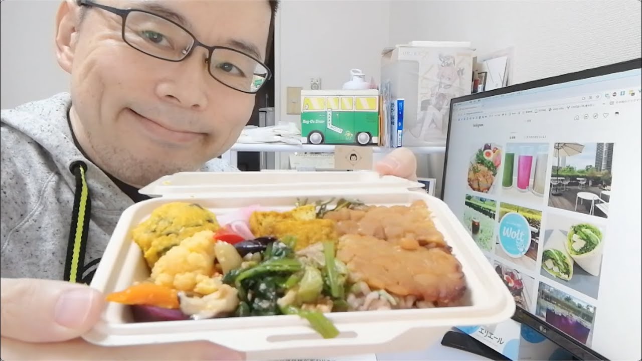 横顔 419 自然派カフェ、ukafe東京ミッドタウン店のukafe弁当（ヴィーガン）SをWoltでデリバリーして食べてみた