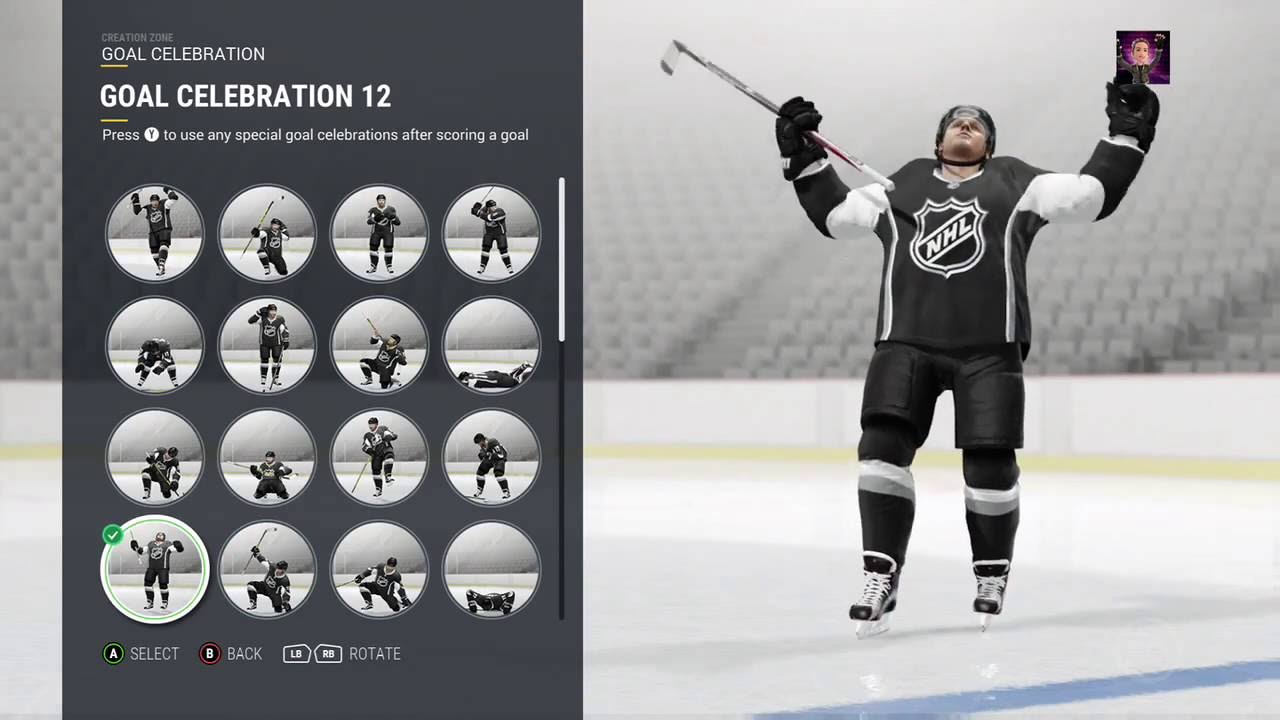 NHL 17: All 40 goal celebration animations | Stevivor