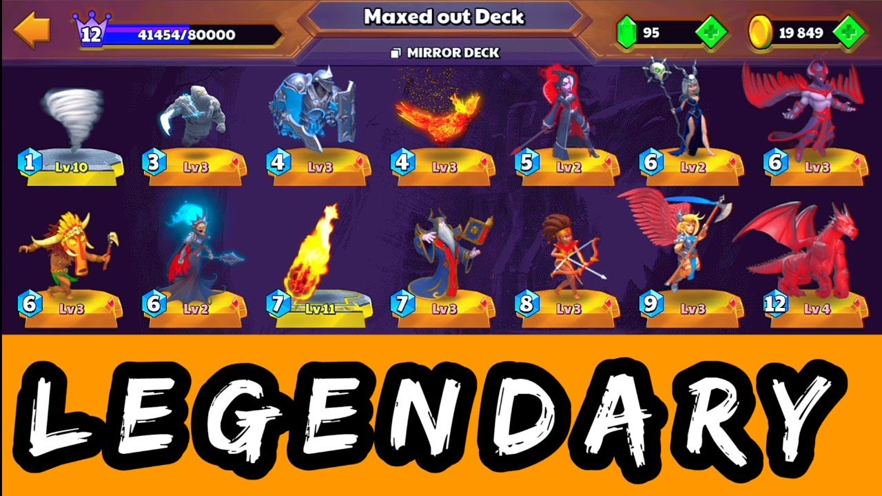 All Legendary Cards in One Deck! Castle Crush
