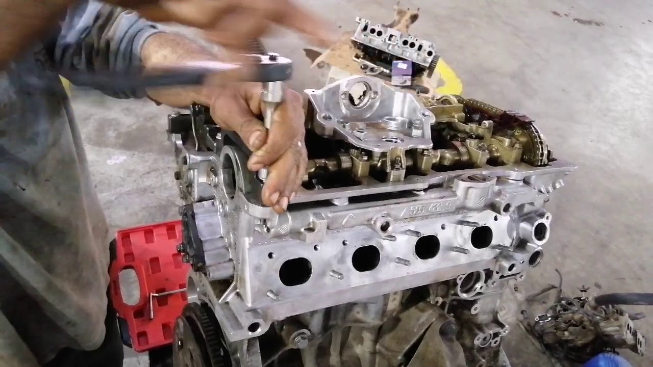 شرح طريقه تقسيم كاتينه BMW E90 320i باستخدام الزرجينه