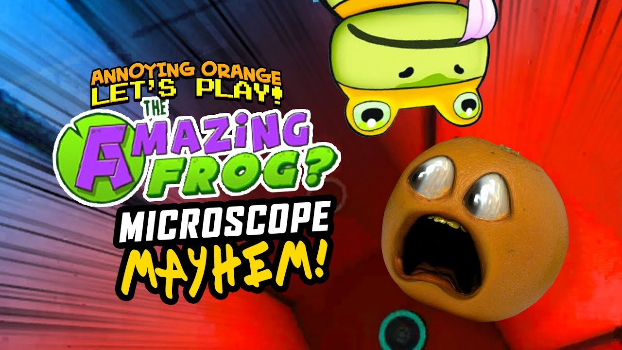 Amazing Frog #9: MICROSCOPE MAYHEM! [Annoying Orange Plays]