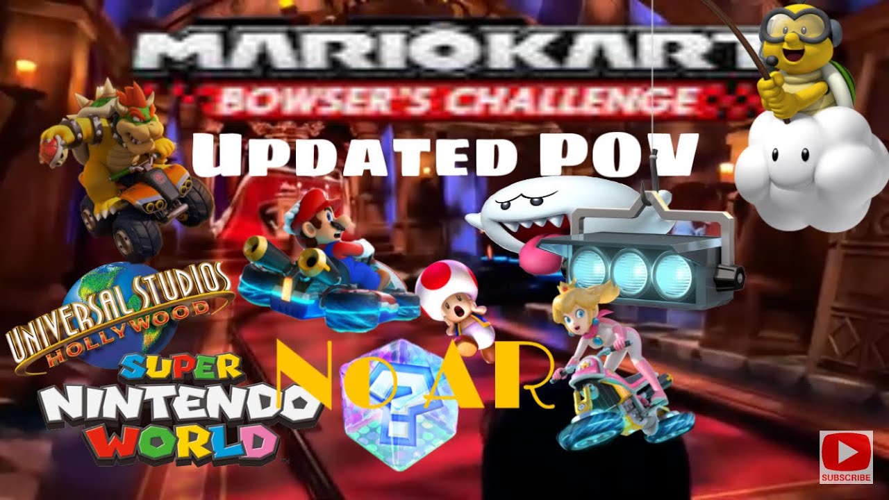 [UPDATED] Mario Kart: Bowser’s Challenge Ride POV (No AR) at Super Nintendo World USH