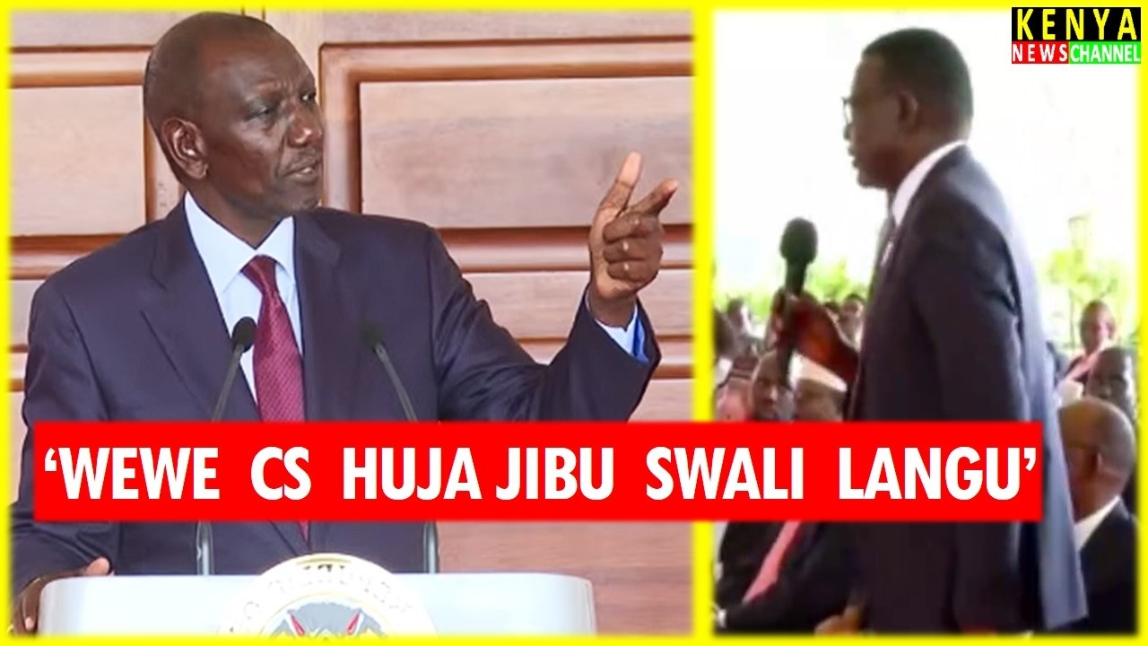 Ruto puts CS Davis Chirchir on the Spot with TOUGH Question in State House