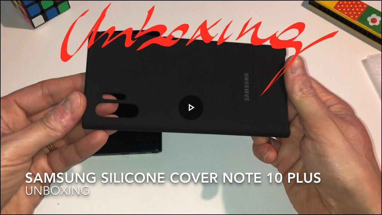 Unboxing Samsung Silicone cover Note 10 PLus