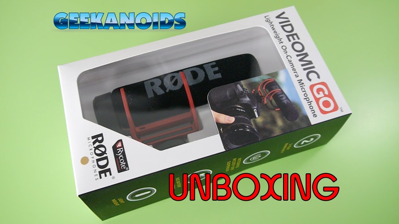 Rode VideoMic GO Unboxing & First Look @rodemics
