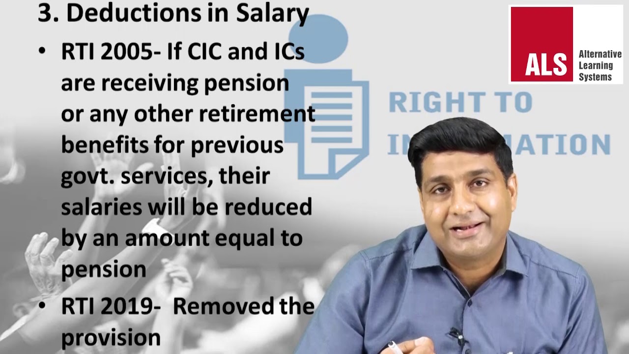 RTI Amendment Act 2019