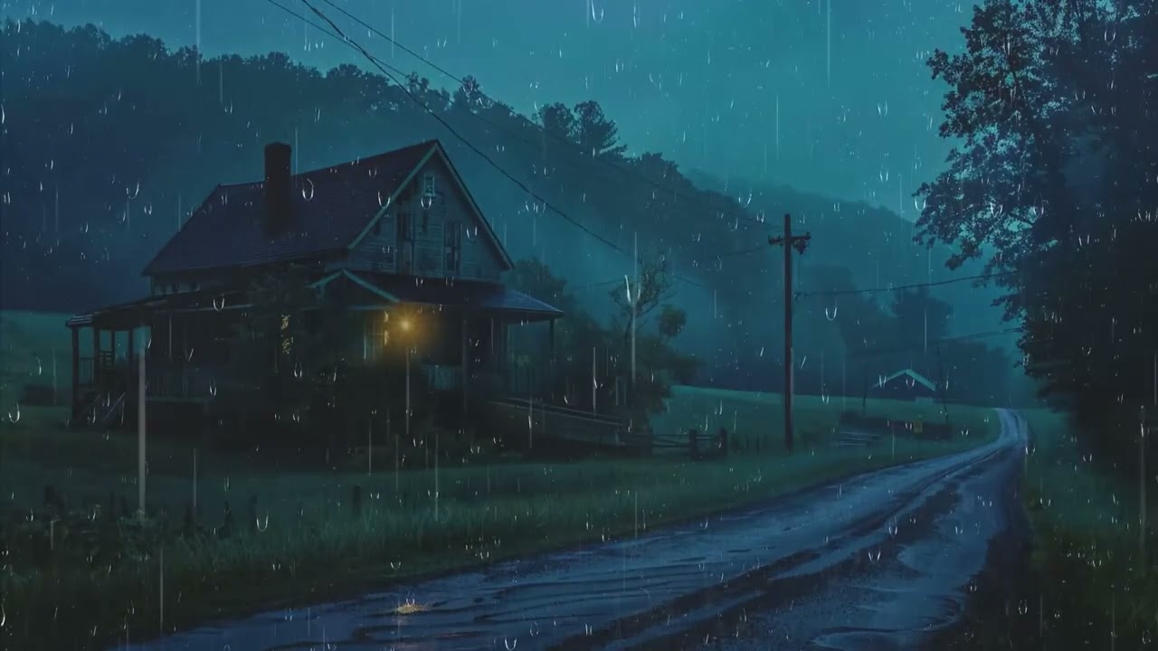 Duerme en 3 Minutos con Lluvia Fuerte y Truenos  Sonido Relajante para Vencer el Insomnio