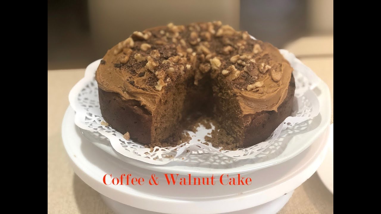☕️ Delicious Coffee  and Walnut Cake 😋😋😋