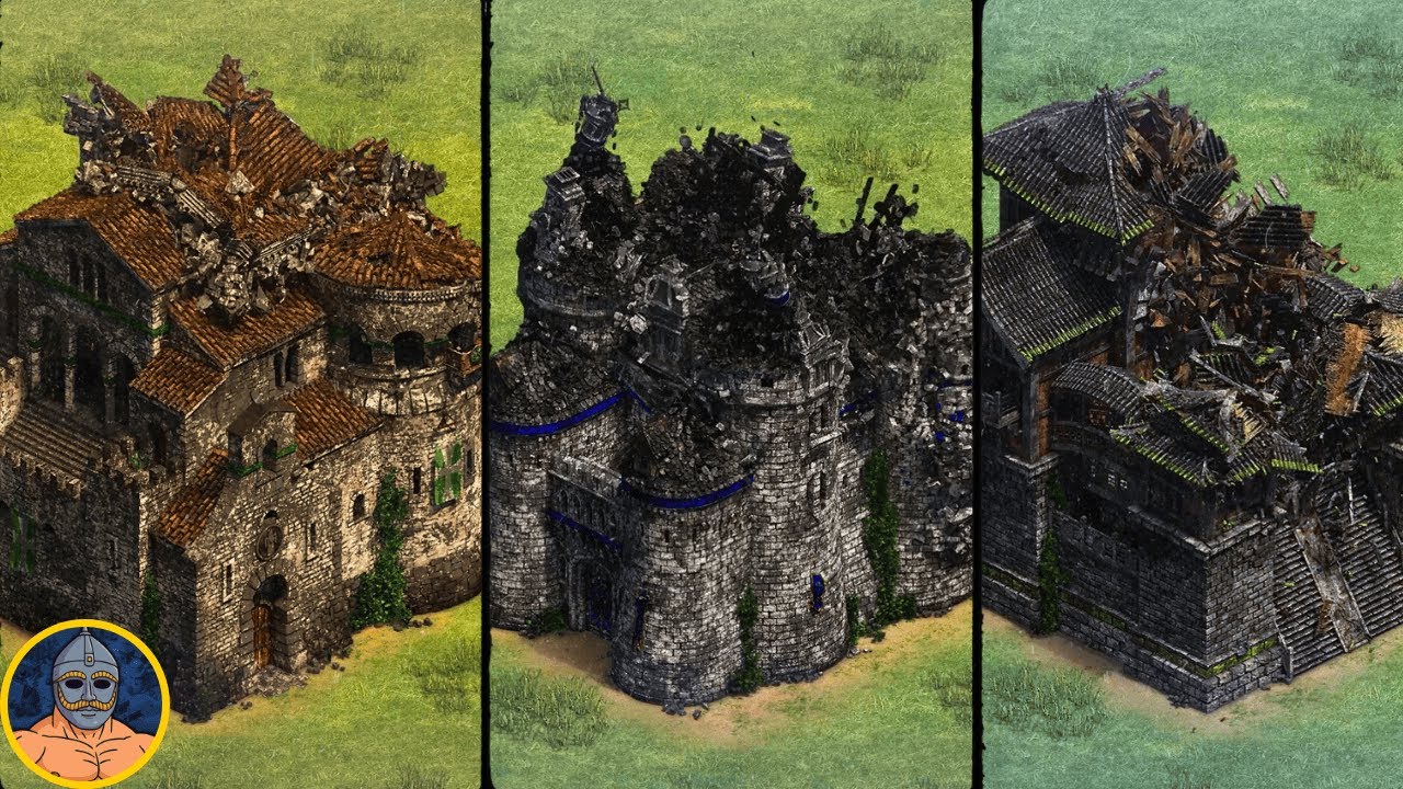 Every Castle Collapsing | AoE II: DE