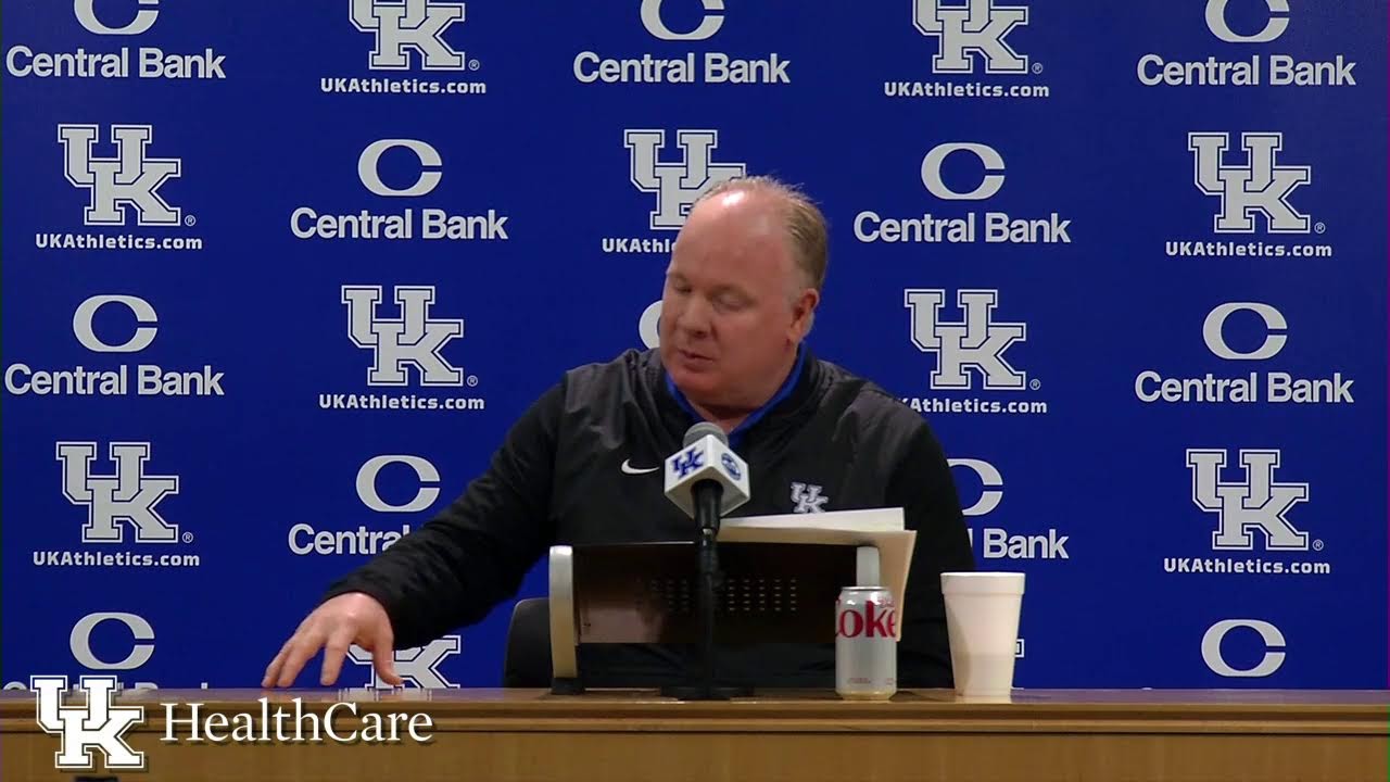Coach Stoops - Pre-Tennessee Tech Press Conference presented by UKHealthCare
