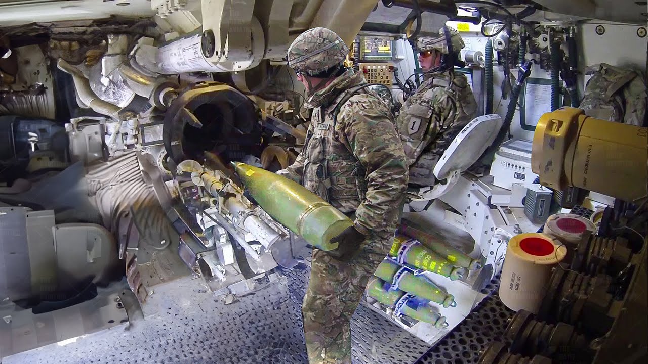 Inside US Paladin Howitzer Loading & Firing Massive Rounds Every Minute