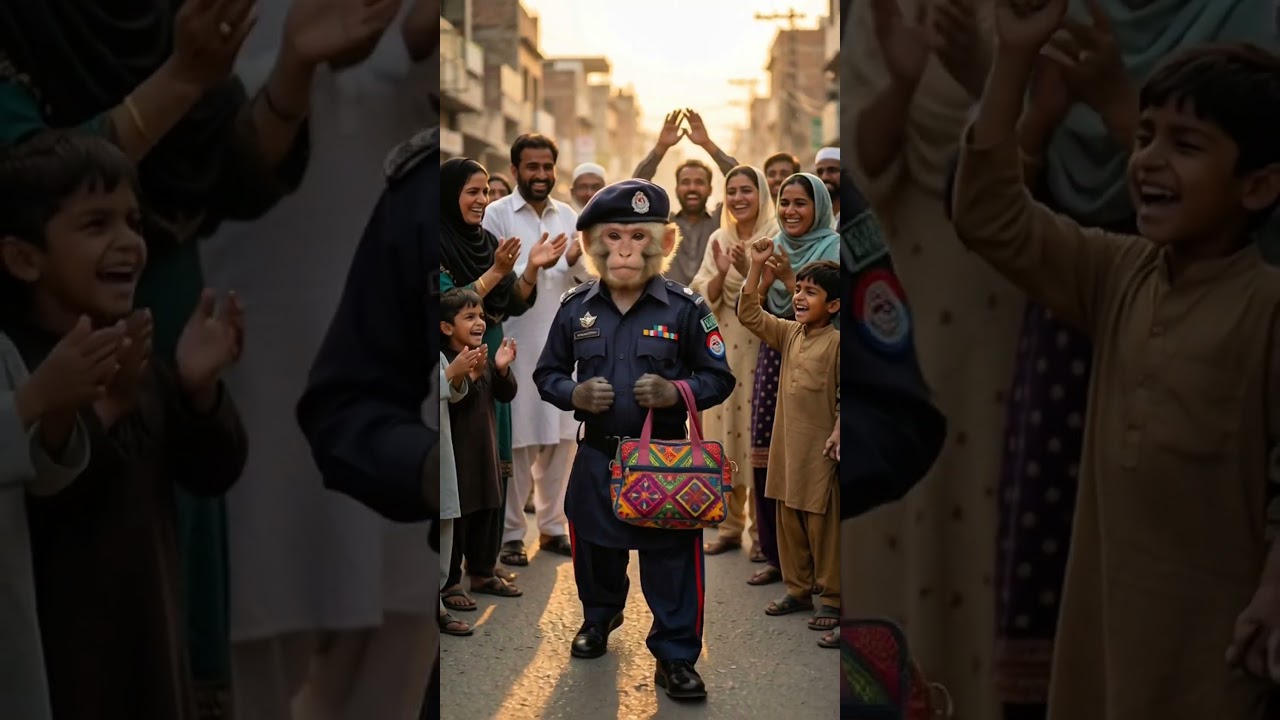 “Police Monkey Saves a Poor Child 😢🐒 | Emotional Pakistani Story”
