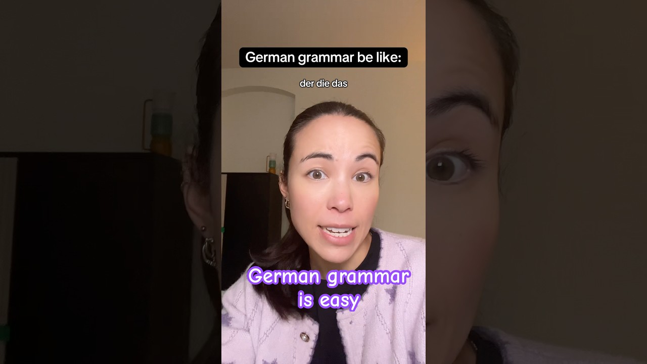 German grammar is SO easy! #derdiedas #germangrammar #witzig
