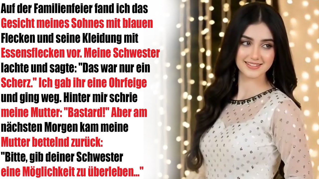 Auf der Familienfeier war das Gesicht meines Sohnes verletzt – „Nur ein Witz“,