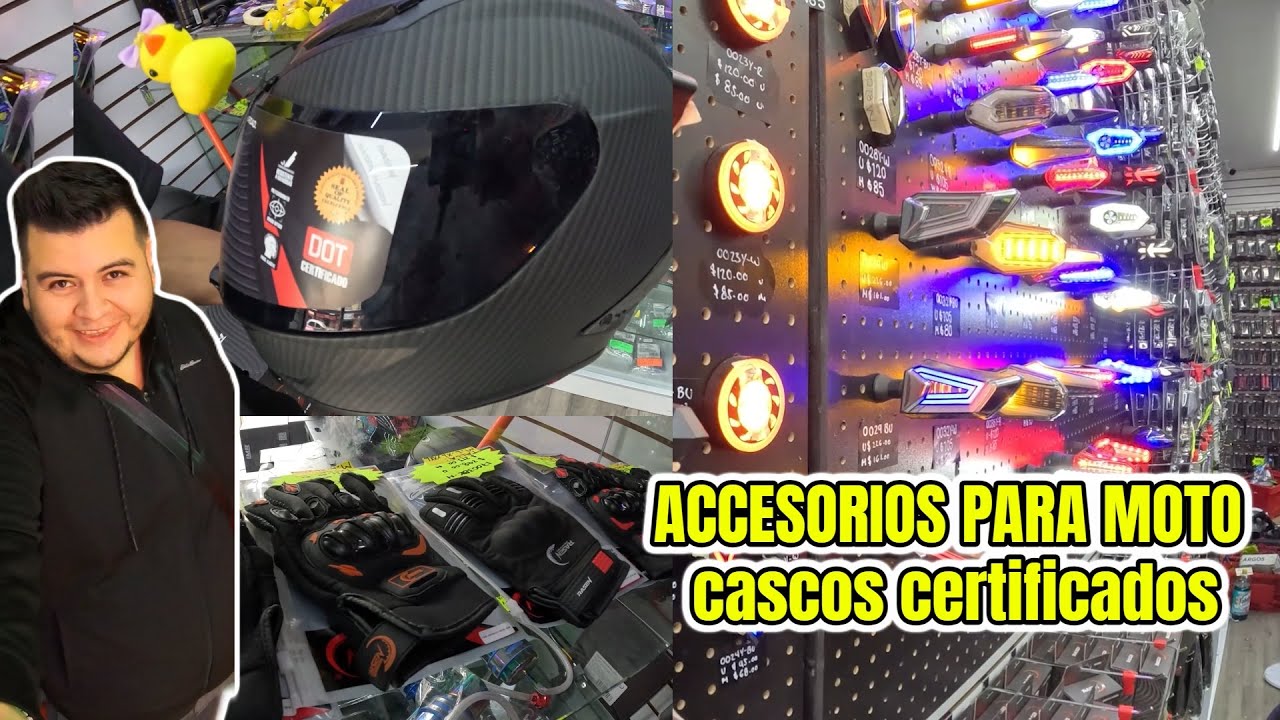 ¿Donde comprar ACCESORIOS PARA MOTO en CDMX? 🏍️🛞 cascos para moto BUENOS Y BARATOS 🛵✅