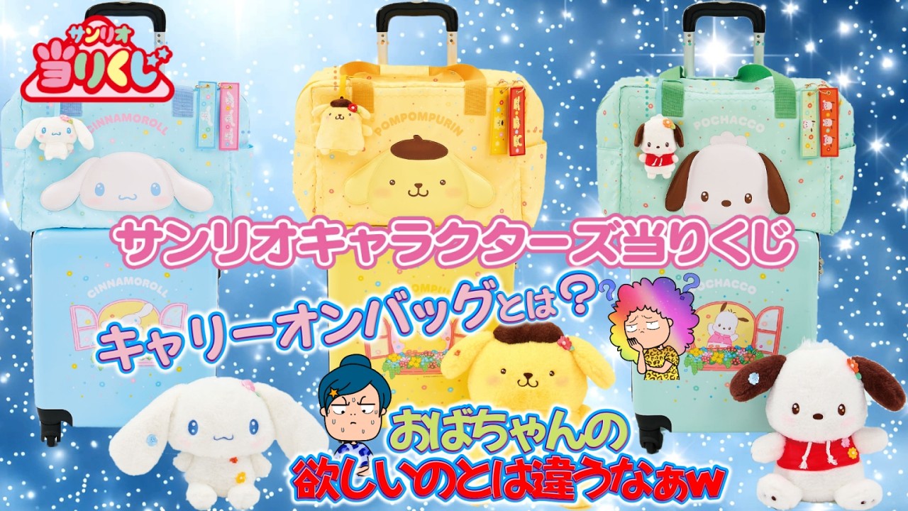 【サンリオ】サンリオキャラクターズ当りくじ🎀990円に驚愕😱おばちゃんには使いこなせない⁉️＃サンリオ　＃サンリオ当たりくじ　＃プリン　＃シナモン　＃ポチャッコ