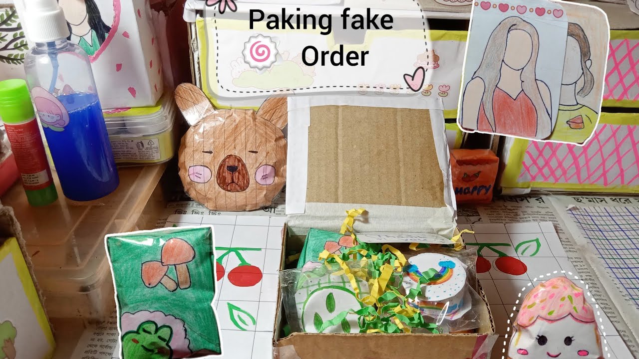 Paking fake order 📎📦🍥🍓🍉🌷