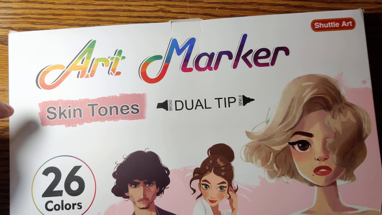Color swatching the Shuttle art  Art Marker Skin Tones