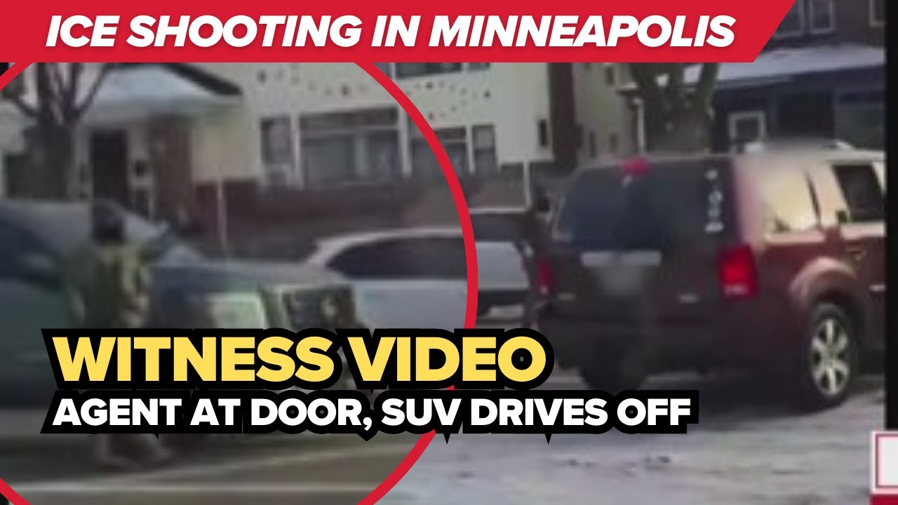 New video shows moments before crash in Minneapolis ICE shooting | Witness footage