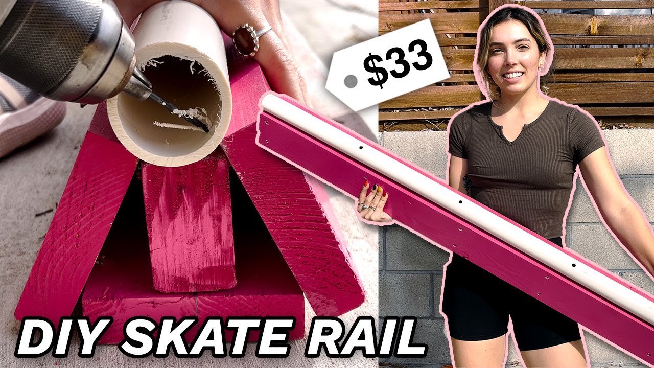 How to Make a Cheap DIY Skate Rail (easy & perfect for beginners)