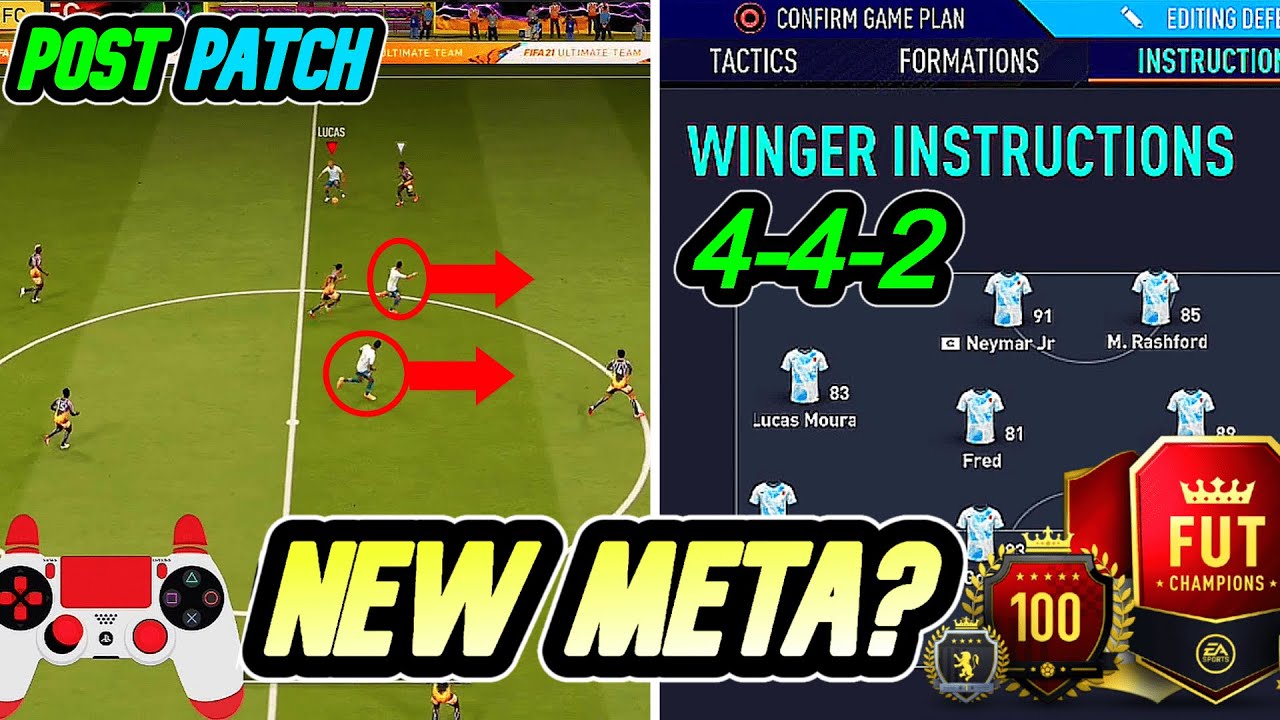 THE BEST FORMATION POST PATCH FIFA 21! 442 META CUSTOM TACTICS & INSTRUCTIONS | HOW TO USE 442 |