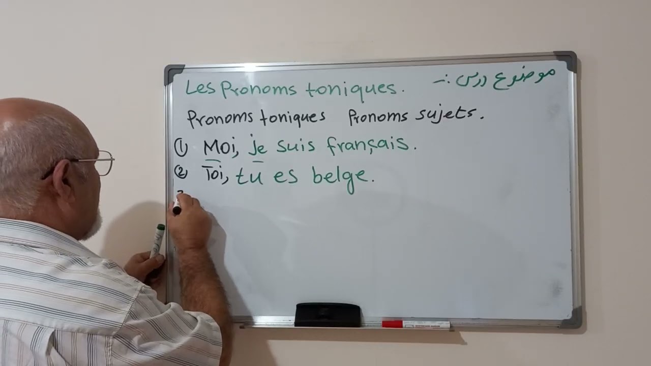 Moi. Toi. Lui. Pour renforcer pronoms sujets. COURS DE FRANÇAIS A1-A2. 