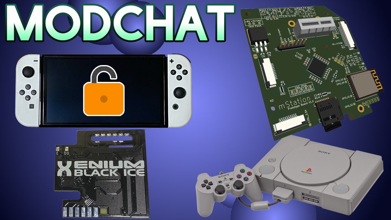Solderless PS1 ODE Announced, Xenium Black Ice Reverse Engineered, Lockpick Takedown - ModChat 102